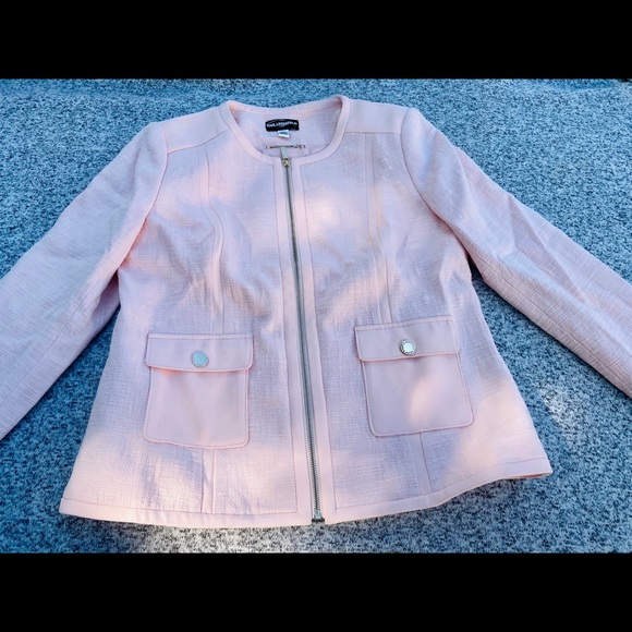 NWOT Karl Lagerfeld New Paris Pink Jacket Pockets - Picture 3 of 10
